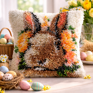 Tavaszi nyuszis párnahuzat - Meska.hu