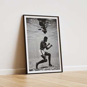 Muhammad Ali víz alatti fotó � ikonikus sport falikép, 42�30 cm - otthon & életmód - dekoráció - kép & falikép - poszter - Meska.hu