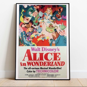 Alíz Csodaországban falikép � varázslatos, mesei dekor, 42�30 cm, Otthon & Életmód, Dekoráció, Kép & Falikép, Poszter, , MESKA