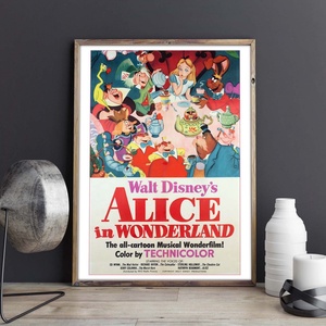 Alíz Csodaországban falikép � varázslatos, mesei dekor, 42�30 cm - otthon & életmód - dekoráció - kép & falikép - poszter - Meska.hu