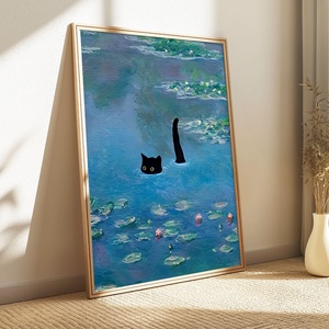 3 db-os macskás falikép szett � modern, összeillő dekoráció, 42�30 cm/db - otthon & életmód - dekoráció - kép & falikép - poszter - Meska.hu