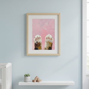 Cicatalpak pink háttérrel � vidám, macskás falikép, 42�30 cm, Otthon & Életmód, Dekoráció, Kép & Falikép, Poszter, , MESKA