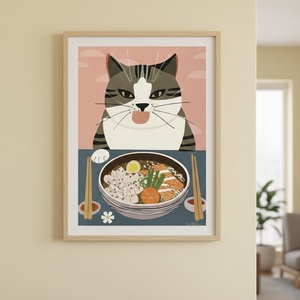 Aranyos, játékos falikép rózsaszín háttérrel és cicatalp mintákkal. A vidám színvilág és a cuki macskás motívum igazán h, Otthon & Életmód, Dekoráció, Kép & Falikép, Poszter, , MESKA