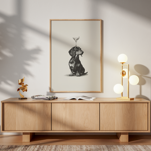 Tacskós falikép � aranyos kutyás poszter A3  - otthon & életmód - dekoráció - kép & falikép - poszter - Meska.hu