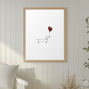 Tacskós falikép � aranyos kutyás poszter A3 , Otthon & Életmód, Dekoráció, Kép & Falikép, Poszter, , MESKA