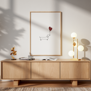 Tacskós falikép � aranyos kutyás poszter A3  - otthon & életmód - dekoráció - kép & falikép - poszter - Meska.hu