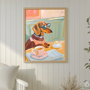 Tacskós falikép � aranyos kutyás poszter A3 , Otthon & Életmód, Dekoráció, Kép & Falikép, Poszter, , MESKA