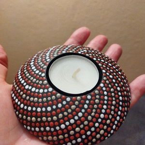 Festett mécsestartó - otthon & életmód - gyertya, illat, aroma - mécses és mécsestartó - Meska.hu