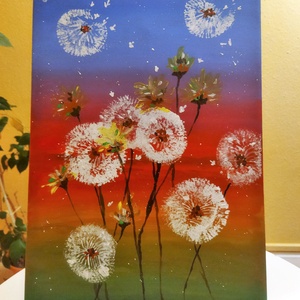 Pitypangos festmény - Meska.hu