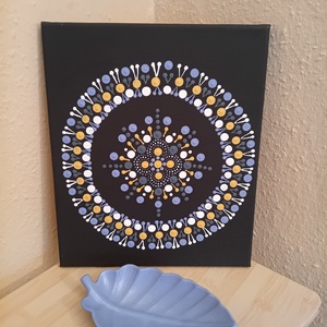 Mandala mintás  akril festmény - Meska.hu
