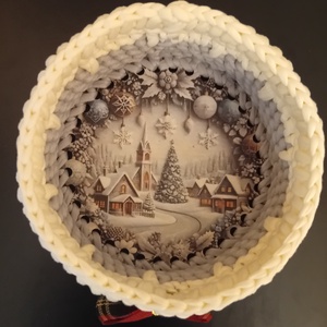 Horgolt kosárka - Meska.hu