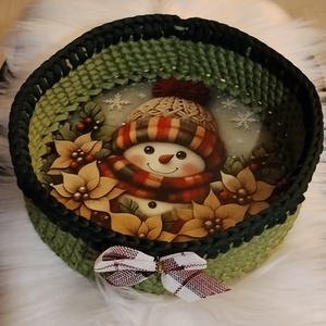 Horgolt kosárka - Meska.hu