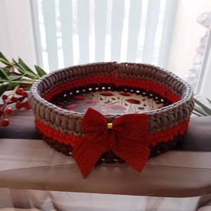 Horgolt kosárka - Meska.hu