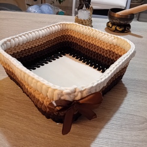 Horgolt kosárka - Meska.hu