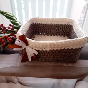 Horgolt kosárka - Meska.hu