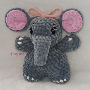 Plüss kis elefánt - játék & sport - plüssállat & játékfigura - elefánt - Meska.hu