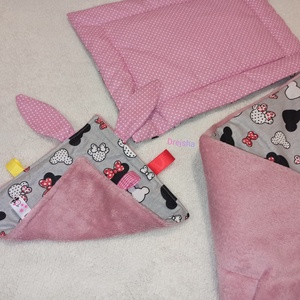 Lányos baba ágynemű-szett + ajándék - baba - mama - baba ágynemű - szett kiságyba - Meska.hu