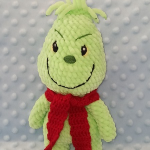 Horgolt plüss morcos Grincs (Grinch), Játék & Sport, Plüssállat & Játékfigura, Más figura, Horgolás, MESKA