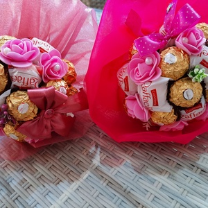 Csokicsokor Raffaello, Ferrero Rocher  - otthon & életmód - dekoráció - virágdísz és tartó - csokor & virágdísz - Meska.hu