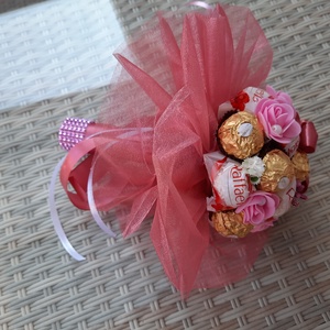 Csokicsokor Raffaello, Ferrero Rocher  - otthon & életmód - dekoráció - virágdísz és tartó - csokor & virágdísz - Meska.hu