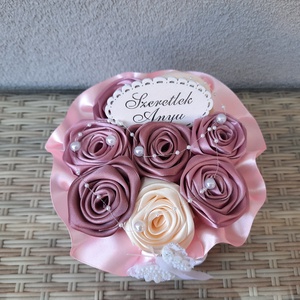 Anyák napi virágbox - otthon & életmód - dekoráció - asztal és polc dekoráció - asztaldísz - Meska.hu