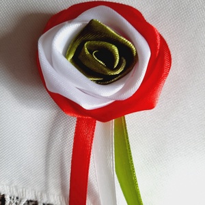 Nemzeti színű kitűző/5db/ - ékszer - kitűző és bross - Meska.hu