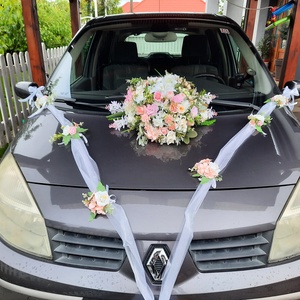 Autódísz esküvőre - esküvő - esküvői szett - Meska.hu