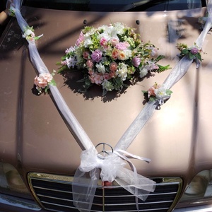 Autódísz esküvőre - esküvő - esküvői szett - Meska.hu