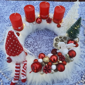 Adventi koszorú - karácsony - adventi díszek - adventi koszorú - Meska.hu