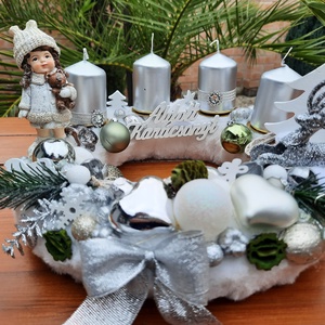 Adventi koszorú  - Meska.hu