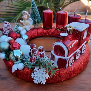 Adventi koszorú  - karácsony - adventi díszek - adventi koszorú - Meska.hu