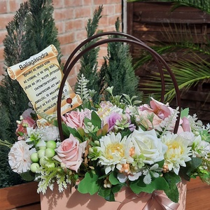 Virágtáska ballagási  - otthon & életmód - dekoráció - asztal és polc dekoráció - asztaldísz - Meska.hu