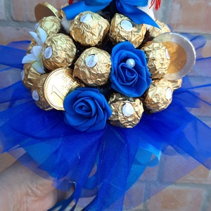 Rocher csokor diplomasapis macival - otthon & életmód - dekoráció - Meska.hu