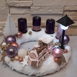 Adventi koszorú  - karácsony - adventi díszek - adventi koszorú - Meska.hu