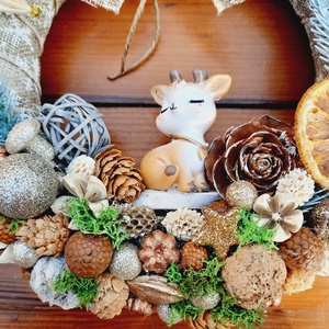 Karácsonyi ajtódísz - karácsony - karácsonyi lakásdekoráció - karácsonyi manók, figurák - Meska.hu