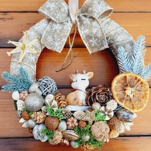 Karácsonyi ajtódísz - karácsony - karácsonyi lakásdekoráció - karácsonyi manók, figurák - Meska.hu