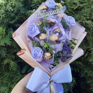 Csokicsokor lila  - Meska.hu