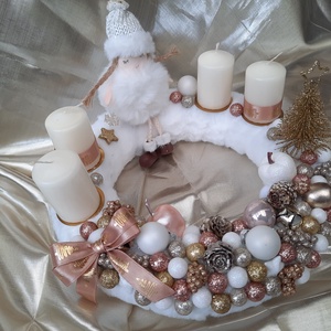 Adventi koszorú  - karácsony - adventi díszek - adventi koszorú - Meska.hu