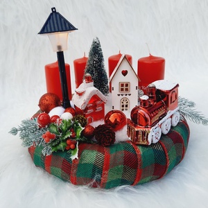Adventi koszorú  - Meska.hu