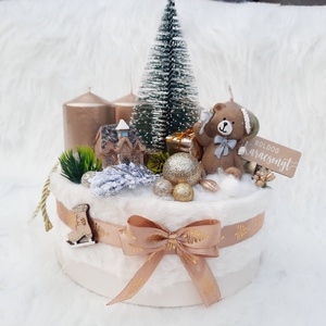 Macis adventi asztaldísz  - Meska.hu