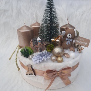 Macis adventi asztaldísz  - karácsony - karácsonyi lakásdekoráció - ünnepi asztaldekoráció - Meska.hu Macis adventi asztaldísz  - karácsony - karácsonyi lakásdekoráció - ünnepi asztaldekoráció - Meska.hu