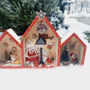 Karácsonyi asztaldísz világító kandelláberrel , Karácsony, Adventi díszek, Adventi ablakdekoráció, Mindenmás, MESKA