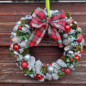  Karácsonyi ajtódísz  - karácsony - karácsonyi lakásdekoráció - karácsonyi ajtódíszek - Meska.hu