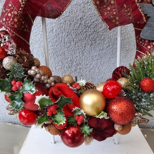  Karácsonyi ajtódísz  - karácsony - karácsonyi lakásdekoráció - karácsonyi ajtódíszek - Meska.hu