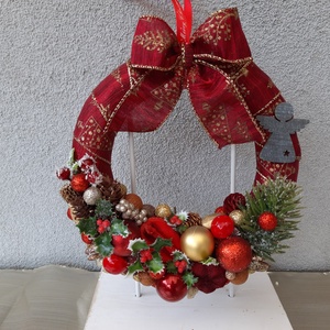  Karácsonyi ajtódísz  - karácsony - karácsonyi lakásdekoráció - karácsonyi ajtódíszek - Meska.hu