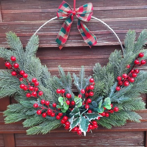 Karácsonyi kapudísz - karácsony - karácsonyi lakásdekoráció - karácsonyi ajtódíszek - Meska.hu