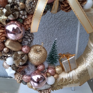  Karácsonyi ajtódísz  - karácsony - karácsonyi lakásdekoráció - karácsonyi ajtódíszek - Meska.hu