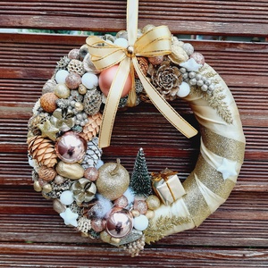  Karácsonyi ajtódísz  - karácsony - karácsonyi lakásdekoráció - karácsonyi ajtódíszek - Meska.hu