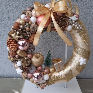  Karácsonyi ajtódísz  - karácsony - karácsonyi lakásdekoráció - karácsonyi ajtódíszek - Meska.hu