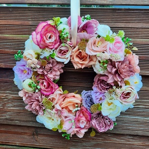 Csupa virág ajtódísz  - otthon & életmód - dekoráció - ajtó- és ablak dekoráció - ajtódísz & kopogtató - Meska.hu